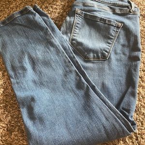 Cuffed crop jean